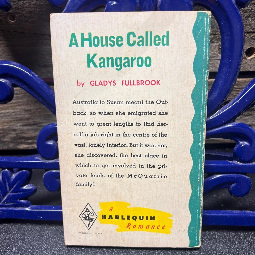 A House Called Kangaroo, by Gladys Fullbrook Vtg Harlequin Romance #1346 1970‎